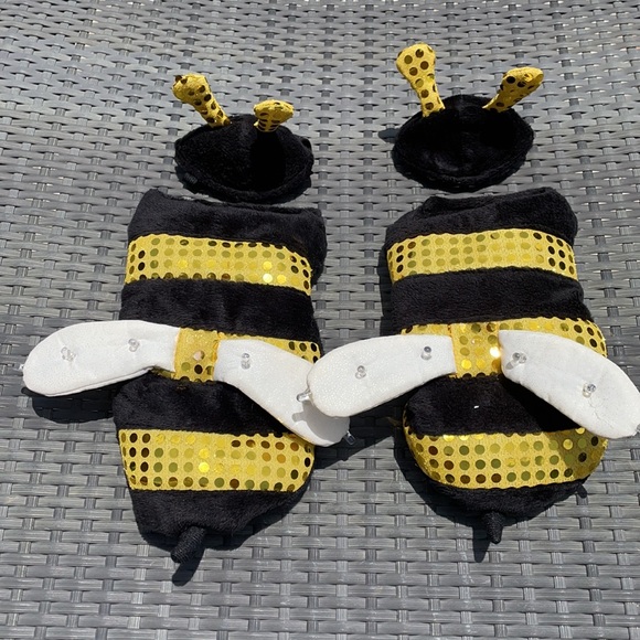 Other - 2 Sequined Light-Up Bumblebee Dog Costumes - XS